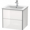 Meuble sous-vasque XSQUARE 560x610x478mm blanc brillant lack