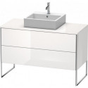 Meuble sous-vasque XSQUARE 778x1200x548mm blanc brillant lack