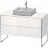Meuble sous-vasque XSQUARE 778x1200x548mm blanc brillant lack