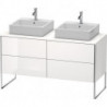 Meuble sous-vasque XSQUARE 778x1400x548mm f 2 Be blanc sdm