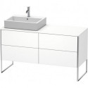Meuble sous-vasque XSQUARE 778x1400x548m avec éclairage li blanc brillant lack