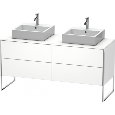 Meuble sous-vasque XSQUARE 778x1600x548mm pour 2 bassin blanc mat