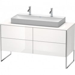 Meuble sous-vasque XSQUARE 778x1400x548mm blanc brillant lack