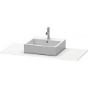 Console Duravit XSQUAREavec découpe 16x800x550mm blanc mat