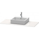 Console Duravit XSQUAREavec découpe 16x800x550mm blanc brillant