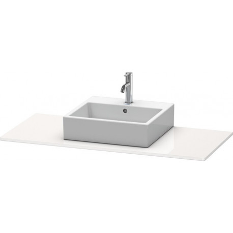 Console Duravit XSQUAREavec découpe 16x800x550mm blanc semi-brillant