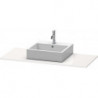 Console Duravit XSQUAREavec découpe 16x800x550mm blanc nordique