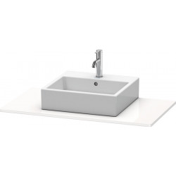 Console Duravit XSQUAREavec découpe 16x1000x550mm blanc brillant