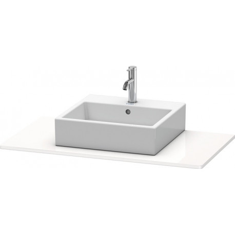 Console Duravit XSQUAREavec découpe 16x1000x550mm blanc brillant
