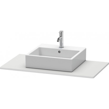 Console Duravit XSQUAREavec découpe 16x1000x550mm blanc semi-brillant