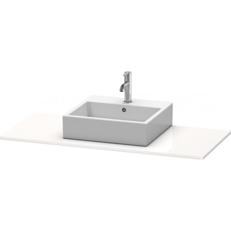 Console Duravit XSQUAREavec découpe 16x1200x550mm blanc mat