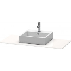Console Duravit XSQUAREavec découpe 16x1200x550mm blanc brillant