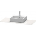 Console Duravit XSQUAREavec découpe 16x1200x550mm blanc brillant lack