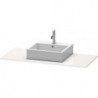 Console Duravit XSQUAREavec découpe 16x1200x550mm blanc brillant lack
