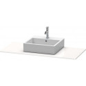Console Duravit XSQUAREavec découpe 16x1200x550mm blanc semi-brillant