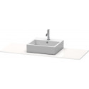 Console Duravit XSQUARE 16x1400x550mmavec découpe gauche blanc brillant