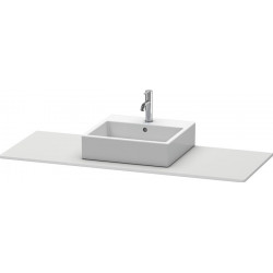 Console Duravit XSQUARE 16x1400x550mmavec découpe milieu blanc sdm
