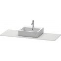 Console Duravit XSQUARE 16x1400x550mmavec découpe milieu blanc sdm