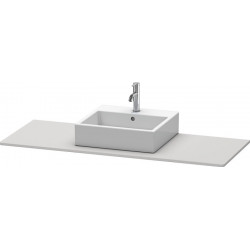 Console Duravit XSQUARE 16x1400x550mmavec découpe milieu blanc nordique