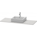 Console Duravit XSQUARE 16x1400x550mmavec découpe milieu blanc nordique
