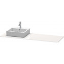 Console Duravit XSQUARE 16x1600x550mmavec découpe gauche blanc brillant lack