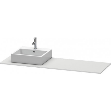 Console Duravit XSQUARE 16x1600x550mmavec découpe gauche blanc sdm