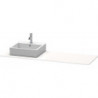Console Duravit XSQUARE 16x1600x550mmavec découpe gauche blanc nordique