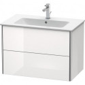 Meuble sous-vasque XSQUARE 560x810x478mm blanc brillant lack