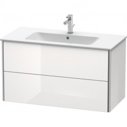 Meuble sous-vasque XSQUARE 560x1010x478mm blanc brillant lack