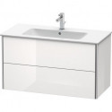 Meuble sous-vasque XSQUARE 560x1010x478mm blanc brillant lack