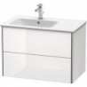 Meuble sous-vasque XSQUARE 560x810x478m avec éclairagecken li blanc mat