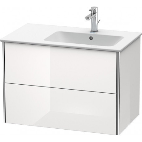 Meuble sous-vasque XSQUARE 560x810x478m avec éclairagecken re blanc mat