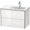 Meuble sous-vasque XSQUARE 560x810x478m avec éclairagecken re blanc mat