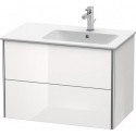 Meuble sous-vasque XSQUARE 560x810x478m avec éclairage blanc semi-brillant