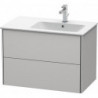 Meuble sous-vasque XSQUARE 560x810x478m avec éclairage re blanc nordique