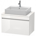 Meuble bas console DURASTYLE 512x800x478mm lin/blanc mat