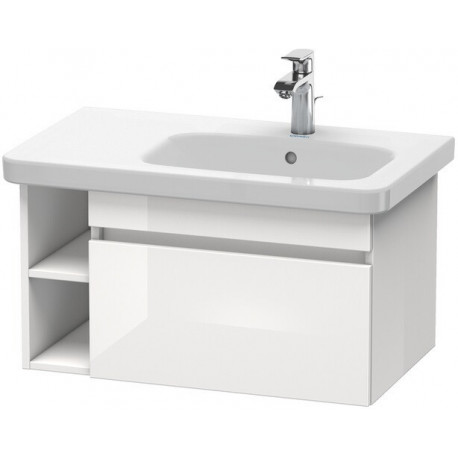 Meuble sous-vasque DURASTYLE 448x730x398mm noyer foncé/blanc mat