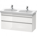 Meuble sous-vasque DURASTYLE 453x1150x610mm noyer foncé/blanc mat