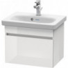 Meuble sous-vasque Duravit DURASTYLE COMPACT 398x500x368mm blanc brillant