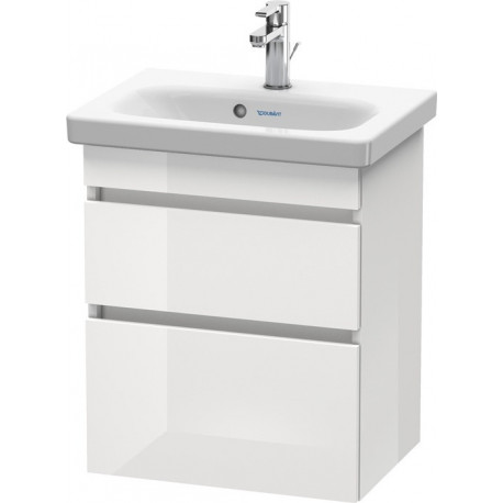 Meuble sous-vasque Duravit DURASTYLE COMPACT 610x500x368mm blanc brillant/blanc mat