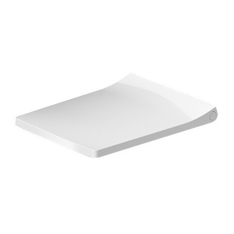 Siège de toilette Viu blanc. Charnières en acier inoxydable.avec douceur