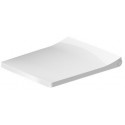 Siège de toilette Viu Compact.blanc.charniere en acier inoxydable. sans fermeture automatique