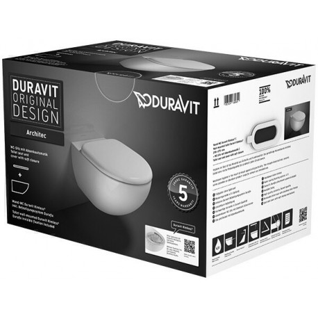 Set WC Mural Architec. blanc. souverture droitebord Lavageavec couvercle 0069690000