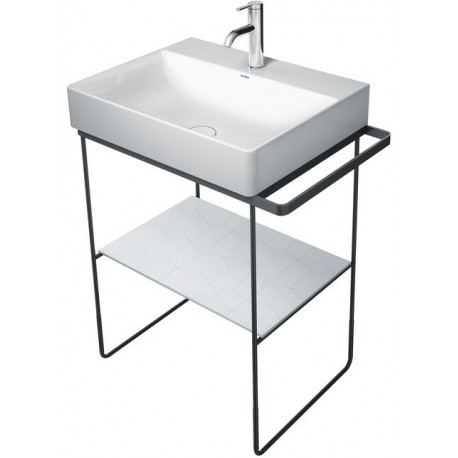 Console métallique BS DuraSquare 235312 565x451.HV 50mm.HH + li / droite noir mat