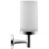 Porte-verre Starck T chromééeavec verre DURAVIT