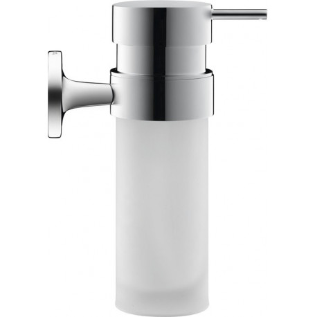 Distributeur de savon Starck T chroméavec verre blanc mat DURAVIT