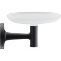 Porte savon Starck T. Noir mat incl. Verre blanc mat