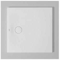 Bac à douche DU Tempano. carré 800x800mm. Blanc. Antidérapant