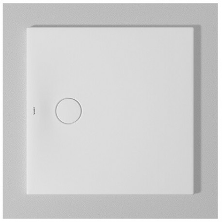 Bac à douche DU Tempano. carré 800x800mm. Blanc. Antidérapant