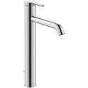 mitigeur lavabo XL à tirette, H322, rallonge 166mm, noir mat